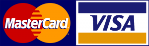Mastercard and Visa logos